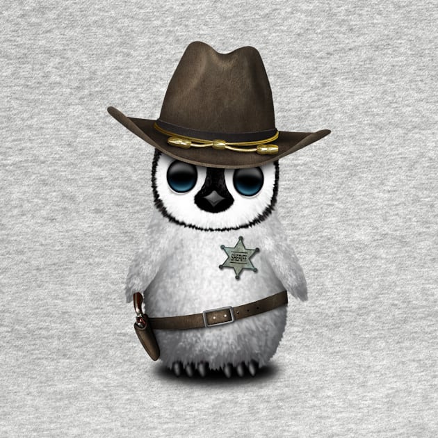 Cute Baby Penguin Sheriff by jeffbartels